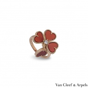 Van Cleef & Arpels Rose Gold Sweet Alhambra Ring VCARN5P600